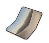 Half folded, inner display up